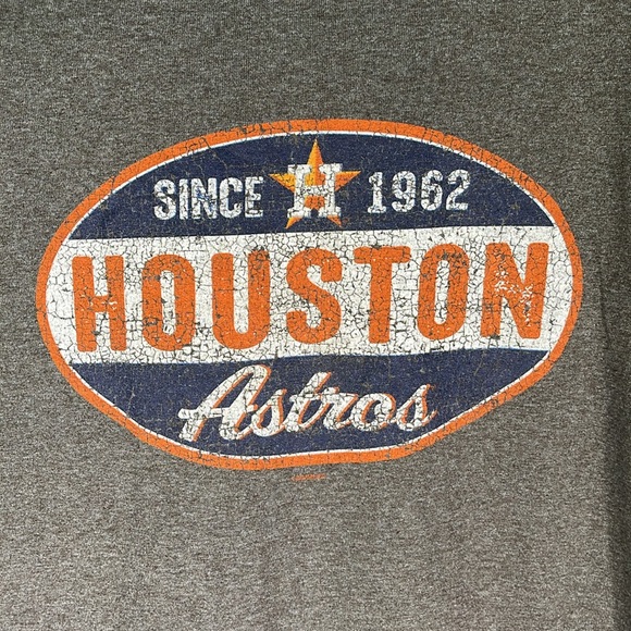 MLB Houston Astros Men's Gray Graph Tee. Size: X-Large - Picture 2 of 10